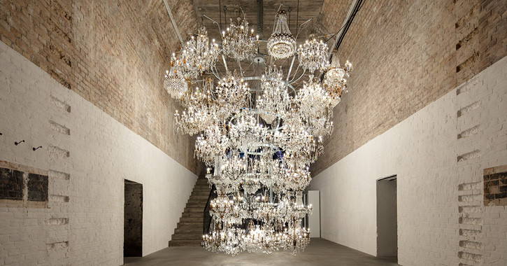 Illuminated Bottle Rack © Ai Weiwei; Courtesy of Ai Weiwei Studio